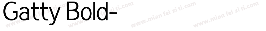 Gatty Bold字体转换